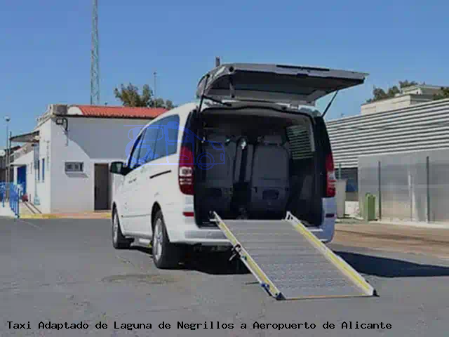 Taxi accesible de Aeropuerto de Alicante a Laguna de Negrillos